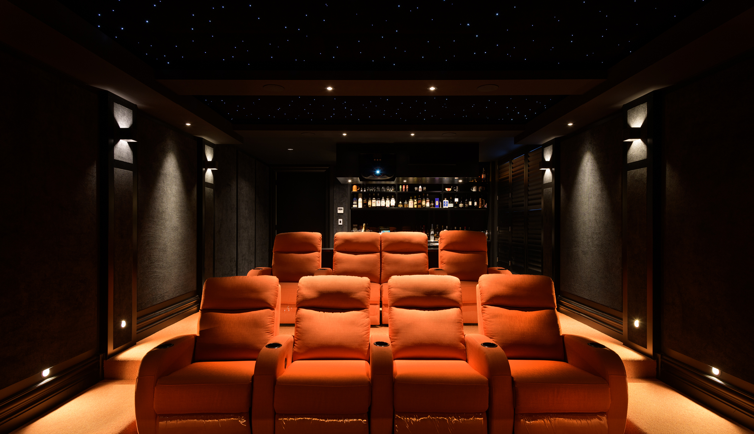 Luxury home cinema by Englehart Homes